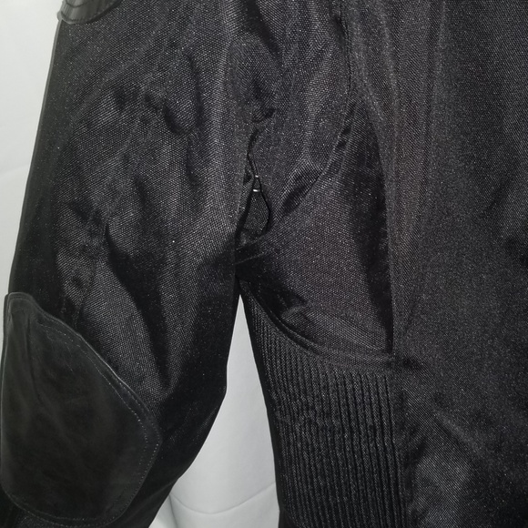 Leather/fabric MOTO jacket w/removable liner - Picture 3 of 8